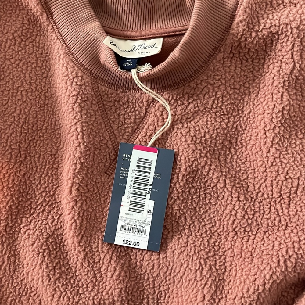Universal threads shearling sweatshirt sz xs - Picture 2 of 2